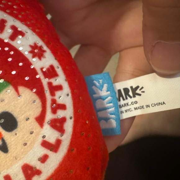 NWT Bark “latte” dog crinkle squeak toy - Picture 2 of 4